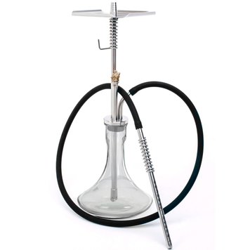 Кальян Trumpet Hookah Bear Silver 66 см 683 - фото інтернет-магазина Кальянер