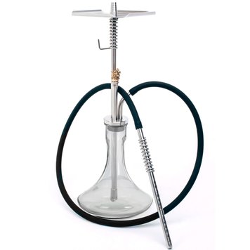 Кальян Trumpet Hookah Wolf Silver 66 см 686 - фото інтернет-магазина Кальянер