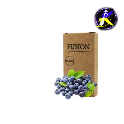Табак Fusion Medium Blueberry (Черника, 100 г)   3691 - фото интернет-магазина Кальянер