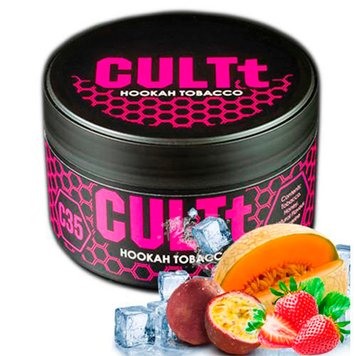 Тютюн CULTt C35 Strawberries Passion Fruit Melon Ice 100 г 3380 - фото интернет-магазина Кальянер