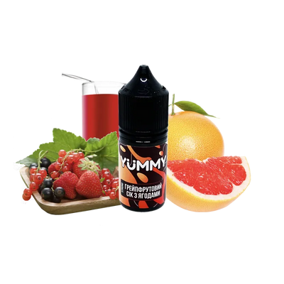 Жидкость YUMMY Грейпфрутовый сок с ягодами (30 мл) 19820 - фото интернет-магазина Кальянер