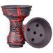 Чаша для кальяну Gusto Bowls Killa Bowls Black Glaze Red 55550 - фото інтернет-магазина Кальянер