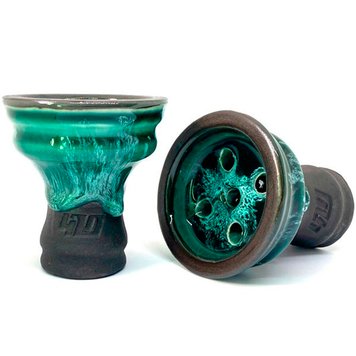 Чаша 420 Bowls Uranum Northern Light Green + Тютюн 420 Морозиво з червоних ягід 3255 - фото інтернет-магазина Кальянер