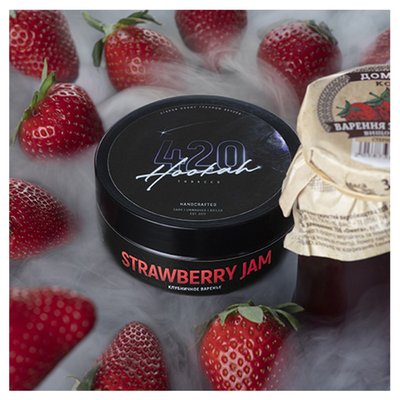 Табак 420 Strawberry Jam (Клубничное Варенье, 40 г) 18136 - фото интернет-магазина Кальянер