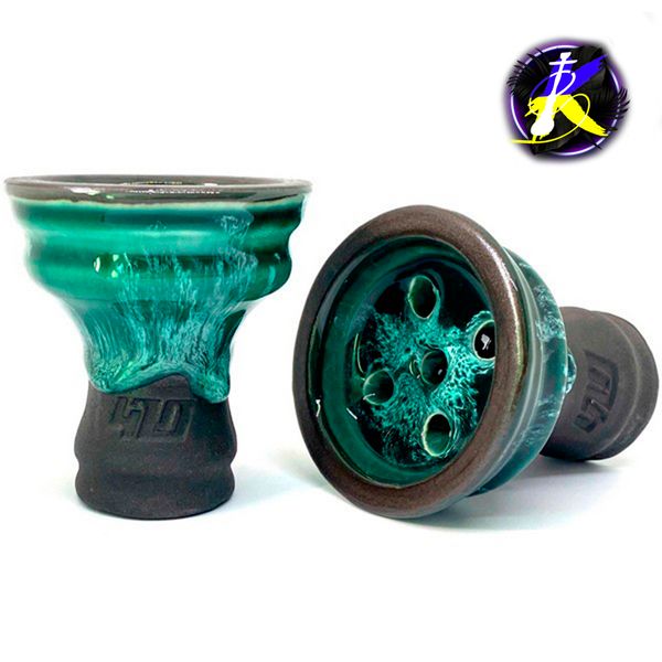 Чаша 420 Bowls Uranum Northern Light Green + Тютюн 420 Морозиво з червоних ягід 3255 - фото інтернет-магазина Кальянер