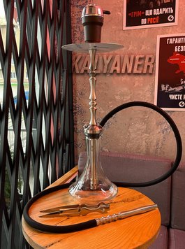 Кальян Sky Hookah Classic Silver в повному комплекті на колбі Craft Clear 65 см 344364 - фото інтернет-магазина Кальянер