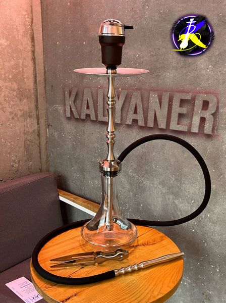 Кальян Sky Hookah Classic Silver в повному комплекті на колбі Craft Clear 65 см 344364 - фото інтернет-магазина Кальянер