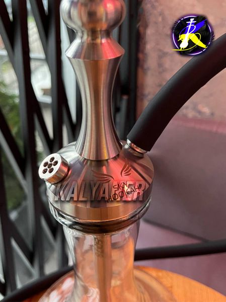 Кальян Sky Hookah Classic Silver в полном комплекте на колбе Craft Clear 65 см 344364 - фото интернет-магазина Кальянер