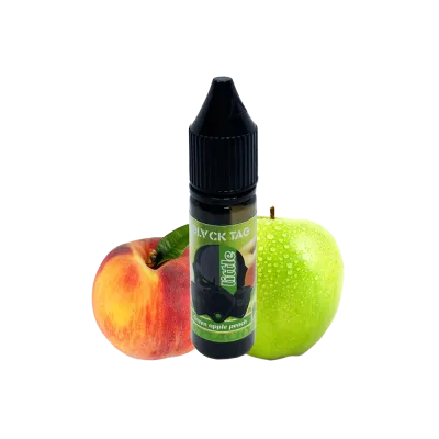 Жидкость Black Tag Green Apple Peach (Зелёное Яблоко Персик, 15 мл) 19176 - фото интернет-магазина Кальянер