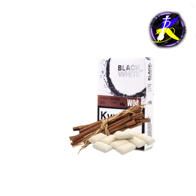 Табак Black&White Trident cinnamon (жвачка с корицей, 40 г)   9853 - фото интернет-магазина Кальянер