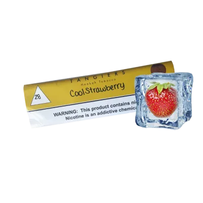 Табак Tangiers Noir Cool Strawberry (Клубника Лёд, 100 г)   20774 - фото интернет-магазина Кальянер