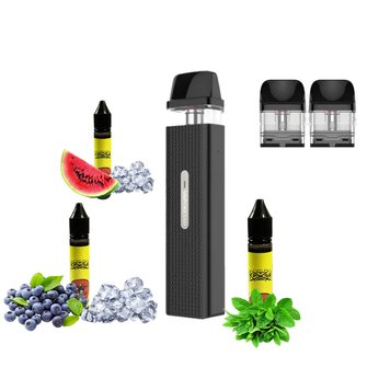 Готовый набор - Vaporesso XROS Mini Kit 1000 Black (Черный, с картриджем) Многоразовый POD 4363463 - фото интернет-магазина Кальянер