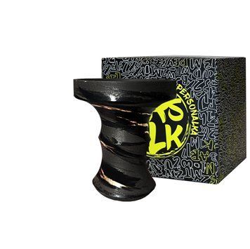 Чаша Personalka Bowl Gold Black (золотисто-чорна) kb010 - фото інтернет-магазина Кальянер