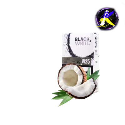 Тютюн Black&White Coconut (кокос, 40 г)   9874 - фото інтернет-магазина Кальянер