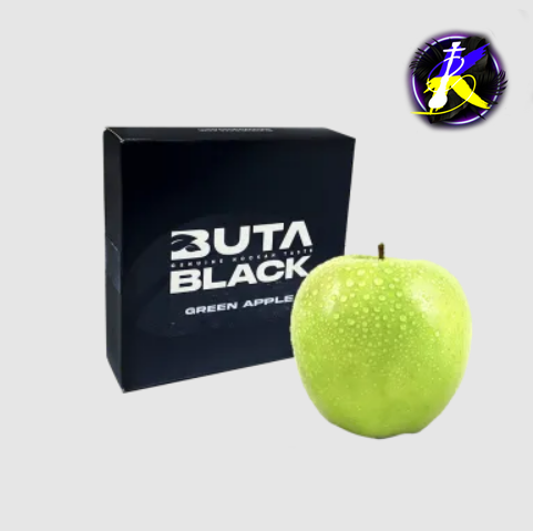 Табак Buta Black Green Apple (Зеленое яблоко, 100 г) 9960 - фото интернет-магазина Кальянер