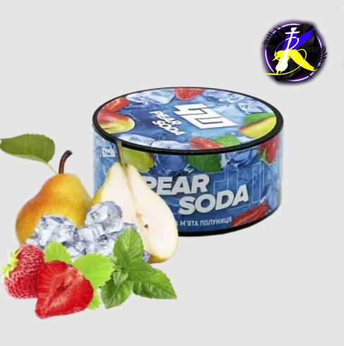 Тютюн 420 Frost Line Pear soda (Груша М'ята Полуниця Льод, 100 г) 22867 - фото інтернет-магазина Кальянер