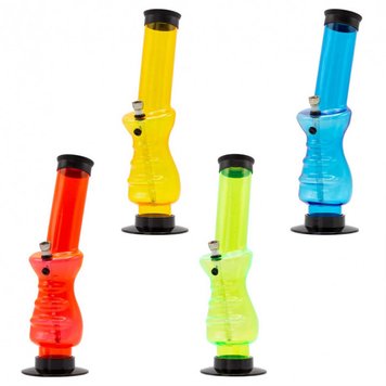 БОНГ АКРЫЛЬНЫЙ AMSTERDAM | GRIP BONG H:32CM - SG:10MM 88341 - фото интернет-магазина Кальянер