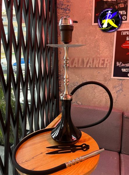 Кальян Sky Hookah Classic Silver в повному комплекті на колбі Craft Black 65 см 3363 - фото интернет-магазина Кальянер