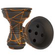 Чаша для кальяну Gusto Bowls Killa Bowls Black Glaze orange 55551 - фото інтернет-магазина Кальянер