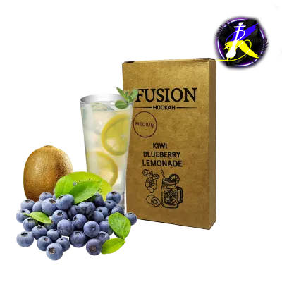 Табак Fusion Medium Kiwi Blueberry Lemonade (Лимон Киви Голубика, 100 г)   20926 - фото интернет-магазина Кальянер