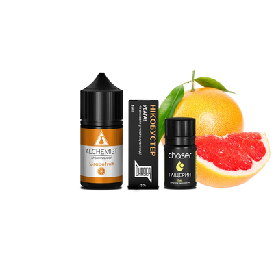 Набір для самозамісу Alchemist Salt Grapefruit (Грейпфрут, 50 мг, 30 мл) 21546 - фото інтернет-магазина Кальянер