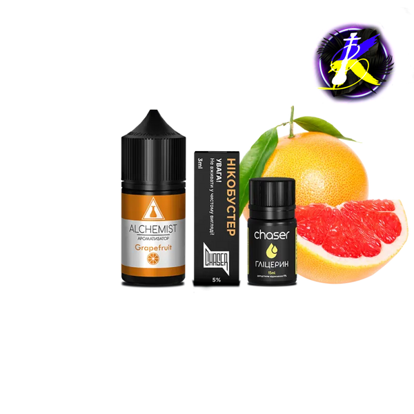 Набор для самозамеса Alchemist Salt Grapefruit (Грейпфрут, 50 мг, 30 мл) 21546 - фото интернет-магазина Кальянер
