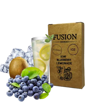 Табак Fusion Classic Ice Kiwi Blueberry Lemonade (Лимон Киви Голубика Лёд, 100 г)   20921 - фото интернет-магазина Кальянер