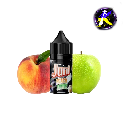 Жидкость Juni Silver Ice Peach Apple (Персик Яблоко, 50 мг, 30 мл) 20353 - фото интернет-магазина Кальянер