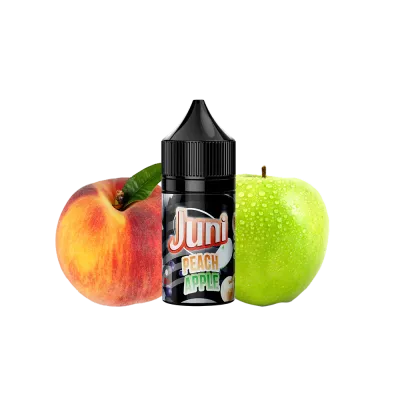 Жидкость Juni Silver Ice Peach Apple (Персик Яблоко, 50 мг, 30 мл) 20353 - фото интернет-магазина Кальянер
