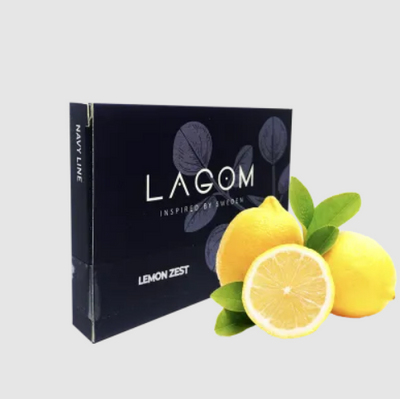 Тютюн Lagom Navy Lemon Zest (Лимон, 40 г) 22454 - фото інтернет-магазина Кальянер