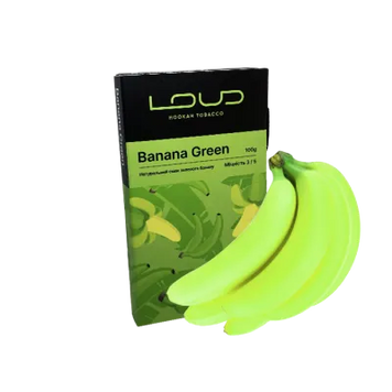 Тютюн Loud Bananagreen (Бананагрін, 100 г)   8271 - фото інтернет-магазина Кальянер