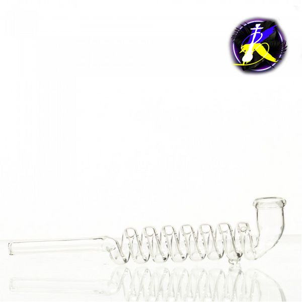 Трубка скляна Kawum Spiral-L:17cm 53223 - фото інтернет-магазина Кальянер