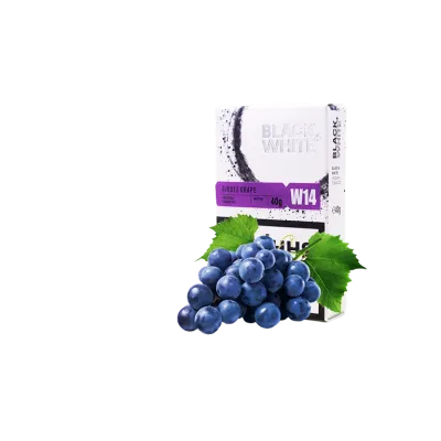 Табак Black&White Riddle grape (виноград, 40 г)   9863 - фото интернет-магазина Кальянер