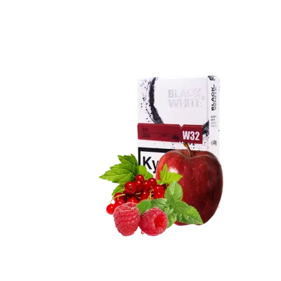 Табак Black&White Red (красные фрукты мята, 40 г)   9881 - фото интернет-магазина Кальянер