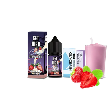 Набір для самозамішування Get High Silky Strawberry (Силки Строберрі, 50 мг, 30 мл)