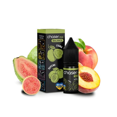 Рідина Chaser Mix Guava Peach Balance (Гуава Персик, 50 мг, 10 мл) 20821 - фото інтернет-магазина Кальянер