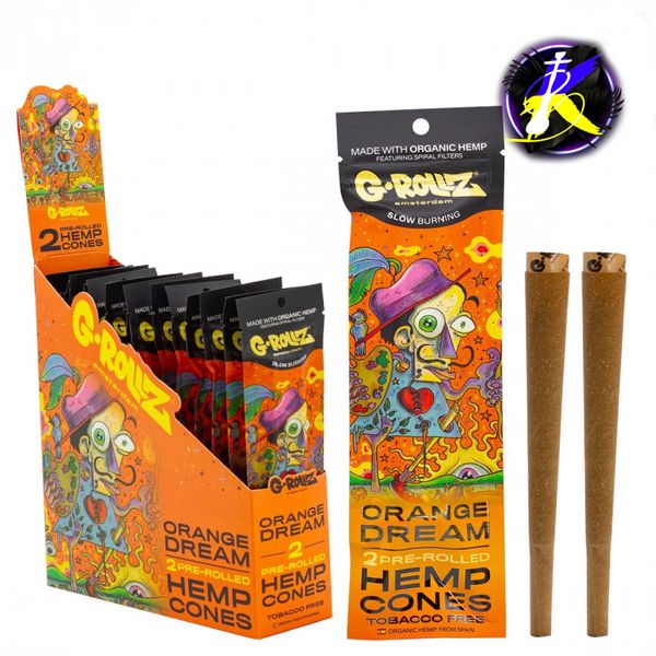 Бумага для самокруток G-ROLLZ - 2x Passion Fruit Flavored Pre-Rolled Hemp Cones 34721 - фото інтернет-магазина Кальянер