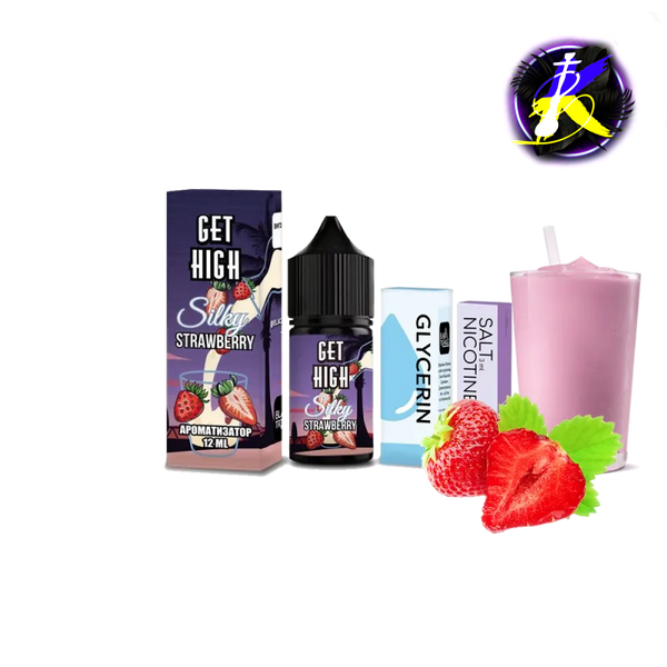 Набор для самозамеса Get High Silky Strawberry (Силки Строберри, 50 мг, 30 мл)