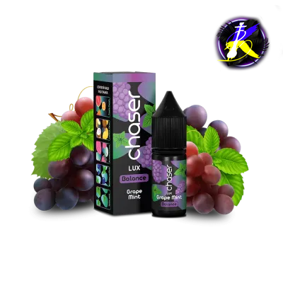 Жидкость Chaser Lux Grape Mint Balance (Виноград Мята, 65 мг, 11 мл) 21290 - фото интернет-магазина Кальянер
