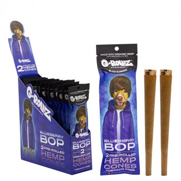 Бумага для самокруток G-Rollz | 2x Blueberry Flavored Pre-Rolled Hemp Cones 88868 - фото інтернет-магазина Кальянер