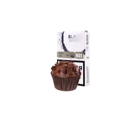 Табак Black&White Brownie (брауни, 40 г)   9850 - фото интернет-магазина Кальянер