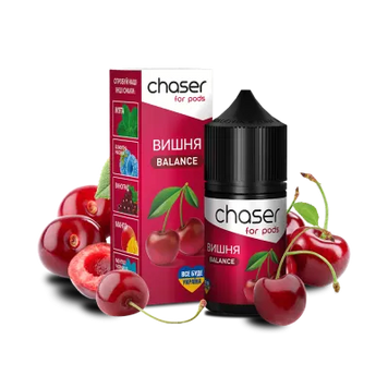 Рідина Chaser Cherry Balance (Вишня, 50 мг, 30 мл) 245622 - фото інтернет-магазина Кальянер