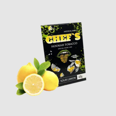 Тютюн Chefs Sour Lemon (Кислий Лимон, 40 г) 20178 - фото інтернет-магазина Кальянер