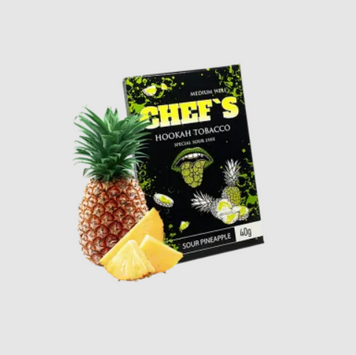 Тютюн Chefs Sour Pineapple (Кислий Ананас, 40 г) 20177 - фото інтернет-магазина Кальянер