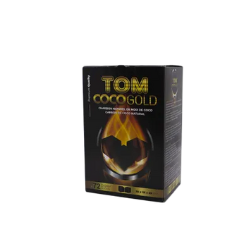 Кокосове вугілля для кальяну Tom Cococha Gold (1 кг, 72 шт, р25) 826 - фото інтернет-магазина Кальянер