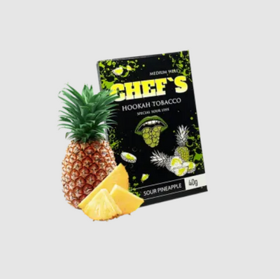 Тютюн Chefs Sour Pineapple (Кислий Ананас, 40 г) 20177 - фото інтернет-магазина Кальянер