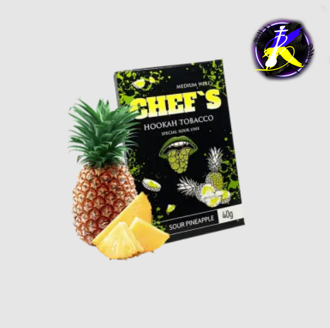 Табак Chefs Sour Pineapple (Кислый Ананас, 40 г) 20177 - фото интернет-магазина Кальянер