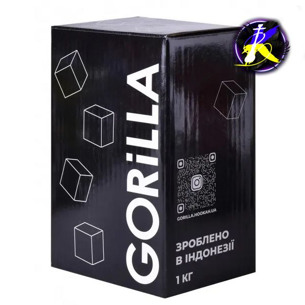 Кокосовый уголь Gorilla 1кг 4621 - фото интернет-магазина Кальянер