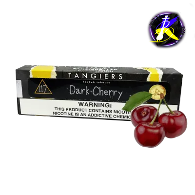 Табак Tangiers Noir Dark Cherry (Дарк черри, 250 г) Чёрная упаковка   21696 - фото интернет-магазина Кальянер