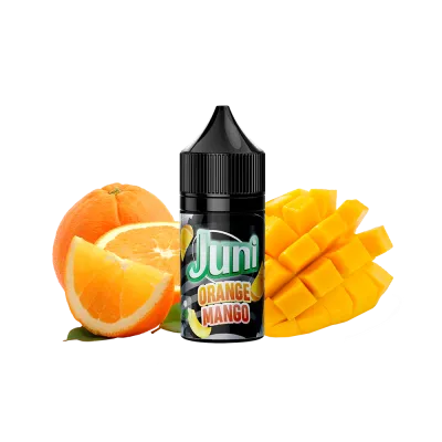 Рідина Juni Silver Ice Orange Mango (Апельсин Манго, 50 мг, 30 мл) 20352 - фото інтернет-магазина Кальянер